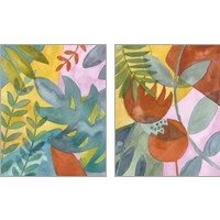 Framed 'Fortunella  2 Piece Art Print Set' border=