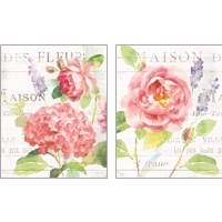 Framed 'Maison Des Fleurs 2 Piece Art Print Set' border=