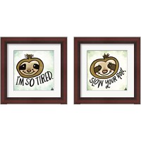 Framed 'I'm So Tired 2 Piece Framed Art Print Set' border=