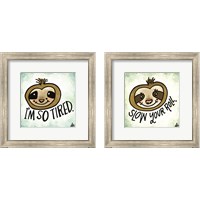 Framed 'I'm So Tired 2 Piece Framed Art Print Set' border=