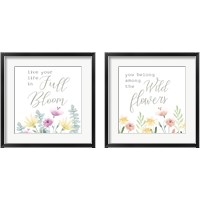 Framed 'Full Bloom 2 Piece Framed Art Print Set' border=