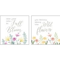 Framed 'Full Bloom 2 Piece Art Print Set' border=