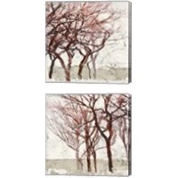 Framed 'Rusty Trees 2 Piece Canvas Print Set' border=