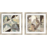 Framed 'Jade & Gold 2 Piece Framed Art Print Set' border=