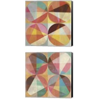 Framed 'Chromatica  2 Piece Canvas Print Set' border=