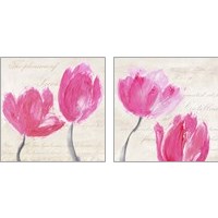 Framed 'Classic Tulips 2 Piece Art Print Set' border=