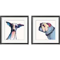 Framed 'Castor Watercolor Pastel 2 Piece Framed Art Print Set' border=