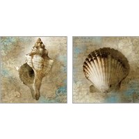 Framed 'Ocean Treasures 2 Piece Art Print Set' border=