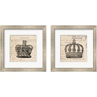 Framed 'Royalty  2 Piece Framed Art Print Set' border=