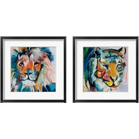 Framed 'Do You Want My Lions Share 2 Piece Framed Art Print Set' border=