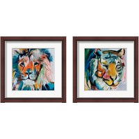 Framed 'Do You Want My Lions Share 2 Piece Framed Art Print Set' border=