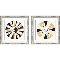 Framed 'Moonshine Black Gold Sq 2 Piece Framed Art Print Set' border=