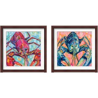 Framed 'Lilly Lobster 2 Piece Framed Art Print Set' border=