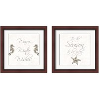 Framed 'Silver Coast Christmas 2 Piece Framed Art Print Set' border=