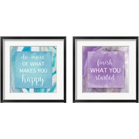 Framed 'Agate Inspiration 2 Piece Framed Art Print Set' border=