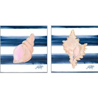 Framed 'Nautical Shell 2 Piece Art Print Set' border=