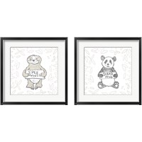 Framed Animal Hugs 2 Piece Framed Art Print Set