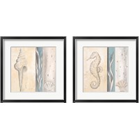 Framed 'Calming Sea 2 Piece Framed Art Print Set' border=