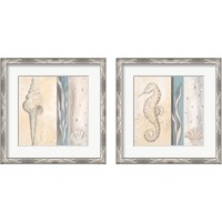 Framed 'Calming Sea 2 Piece Framed Art Print Set' border=