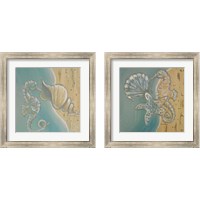 Framed 'Pearl Beach 2 Piece Framed Art Print Set' border=