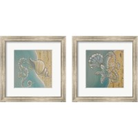 Framed 'Pearl Beach 2 Piece Framed Art Print Set' border=