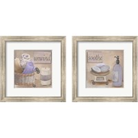 Framed 'Lavender Bath 2 Piece Framed Art Print Set' border=