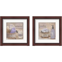 Framed 'Lavender Bath 2 Piece Framed Art Print Set' border=