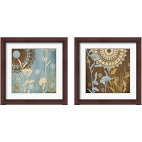 Framed 'Botanical Silhouettes 2 Piece Framed Art Print Set' border=