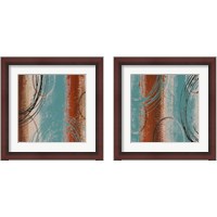 Framed 'Tricolored 2 Piece Framed Art Print Set' border=