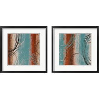 Framed 'Tricolored 2 Piece Framed Art Print Set' border=