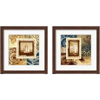 Framed 'Sailing the Seas 2 Piece Framed Art Print Set' border=