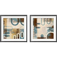 Framed 'Playing with Shapes 2 Piece Framed Art Print Set' border=