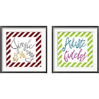 Framed 'Jingle Sparkle 2 Piece Framed Art Print Set' border=