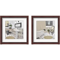 Framed 'Sundance Neutral Bath 2 Piece Framed Art Print Set' border=