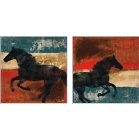 Framed 'Wild and Free 2 Piece Art Print Set' border=