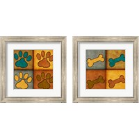 Framed 'Paws and Treats 2 Piece Framed Art Print Set' border=