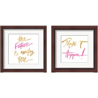 Framed 'Office Space 2 Piece Framed Art Print Set' border=