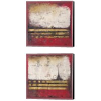 Framed 'Abstract  2 Piece Canvas Print Set' border=
