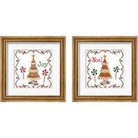 Framed 'Gingerbread Forest 2 Piece Framed Art Print Set' border=