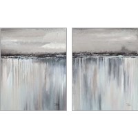 Framed 'Muted Paysage 2 Piece Art Print Set' border=