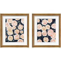 Framed 'Peach Petals 2 Piece Framed Art Print Set' border=