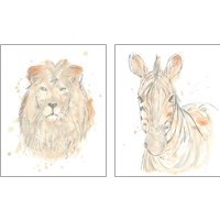 Framed 'Blush Savannah 2 Piece Art Print Set' border=