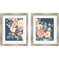 Framed 'Blooming Delight 2 Piece Framed Art Print Set' border=