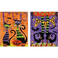 Framed 'Spooky Fun 2 Piece Art Print Set' border=