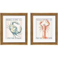 Framed 'Floursack Nautical  2 Piece Framed Art Print Set' border=