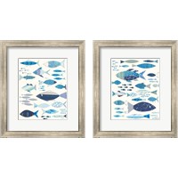 Framed 'Go With the Flow 2 Piece Framed Art Print Set' border=