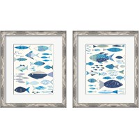 Framed 'Go With the Flow 2 Piece Framed Art Print Set' border=