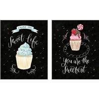 Framed 'Sweet Life Dark 2 Piece Art Print Set' border=