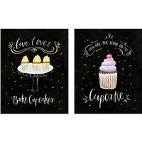 Framed 'Sweet Life Dark 2 Piece Art Print Set' border=