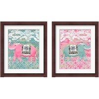 Framed 'Pink Bazaar 2 Piece Framed Art Print Set' border=